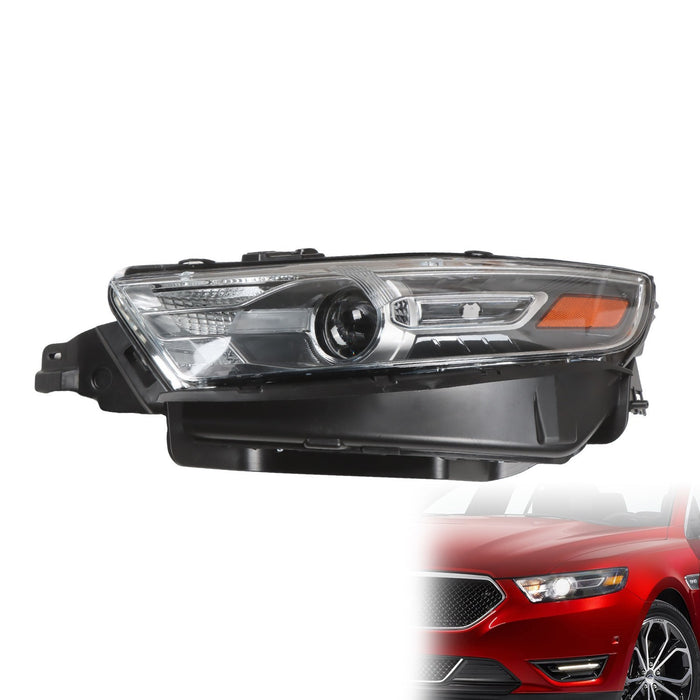DURAFORCE 2013-2014 Ford Taurus Left Driver Gray Trim Projector Halogen Headlight