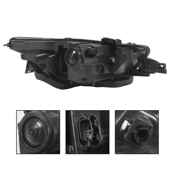 DURAFORCE 2013-2014 Ford Taurus Left Driver Gray Trim Projector Halogen Headlight