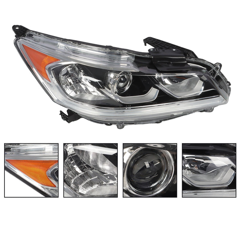 DURAFORCE 2016-2017 Honda Accord Sedan LED DRL Headlight Left & Right Side Set