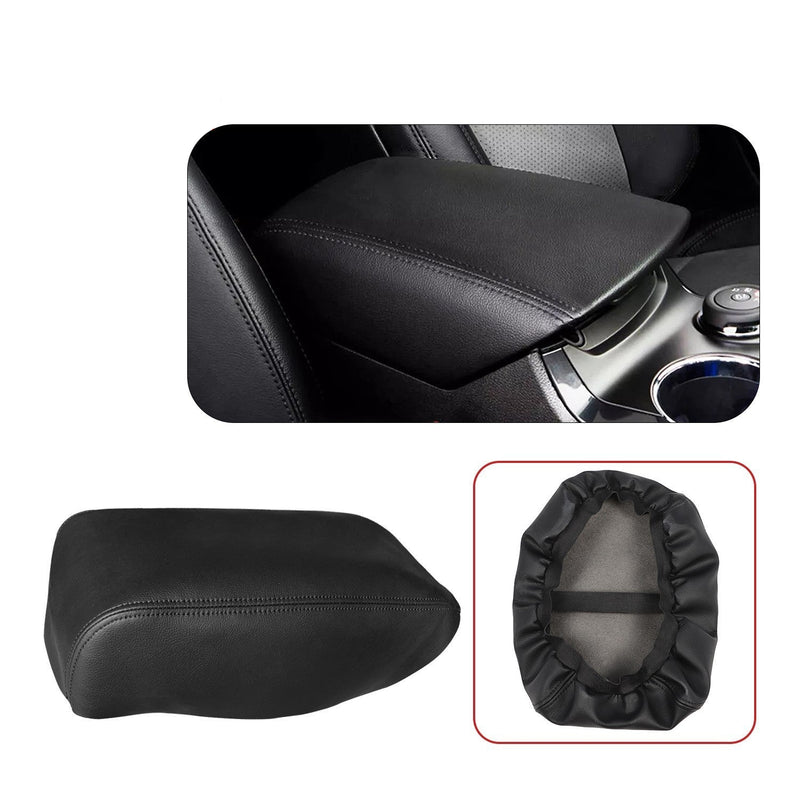 DURAFORCE 2011-2018 Ford Explorer Leather Console Armrest Cover Black Stitch