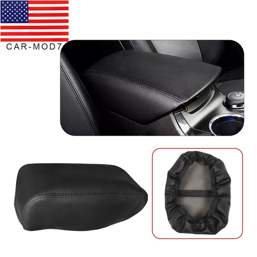 DURAFORCE 2011-2018 Ford Explorer Leather Console Armrest Cover Black Stitch