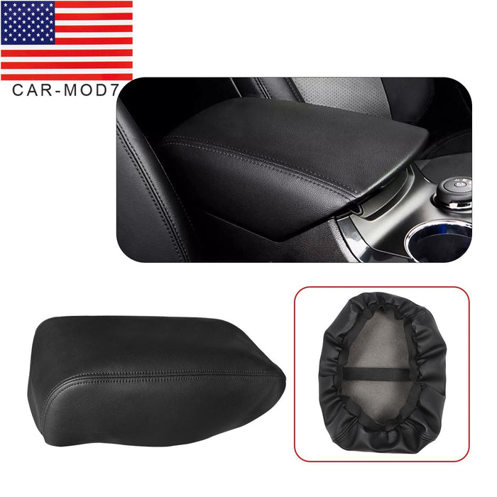 DURAFORCE 2011-2018 Ford Explorer Leather Console Armrest Cover Black Stitch