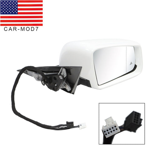 DURAFORCE 2014-2018 Mercedes CLA250 White Heated Passenger Mirror w/ Blind Spot Sensor