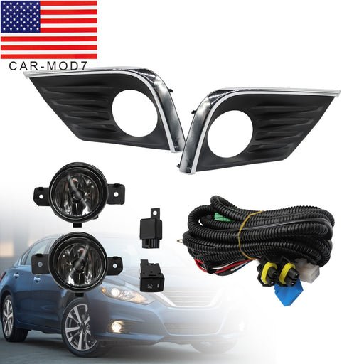 DURAFORCE 2016-2018 Nissan Altima Front Bumper Fog Light Assembly L+R 4Dr