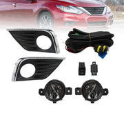 DURAFORCE 2016-2018 Nissan Altima Front Bumper Fog Light Assembly L+R 4Dr