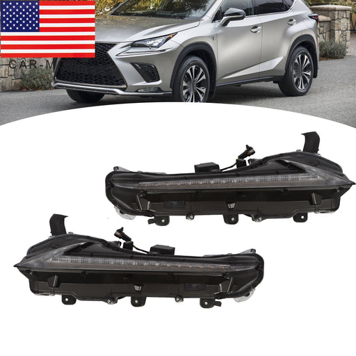 DURAFORCE 2015-21 Lexus NX200t/300/300h Left & Right Fog Light DRL Daytime Running Lights