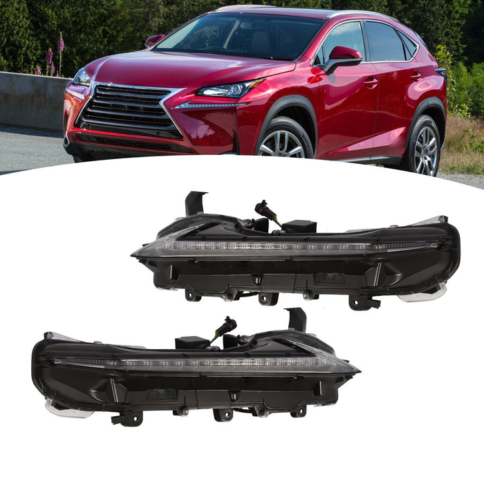 DURAFORCE 2015-21 Lexus NX200t/300/300h Left & Right Fog Light DRL Daytime Running Lights