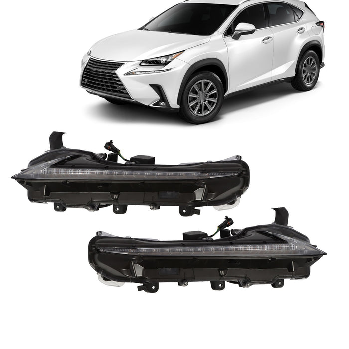 DURAFORCE 2015-21 Lexus NX200t/300/300h Left & Right Fog Light DRL Daytime Running Lights