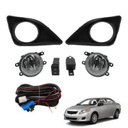 DURAFORCE 2009-2010 Toyota Corolla Clear Bumper Fog Lights Pair with Switch