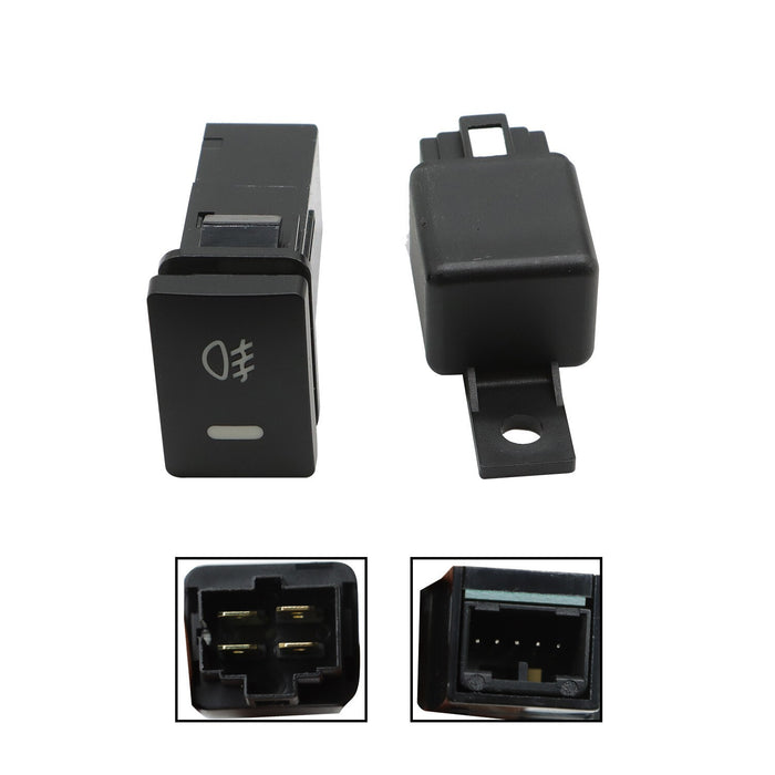 DURAFORCE 2009-2010 Toyota Corolla Clear Bumper Fog Lights Pair with Switch