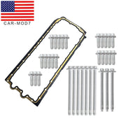 DURAFORCE BMW E90 E82 N52 N53 Oil Pan Gasket Set with Bolts Kit 11132210959