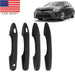 DURAFORCE 2018-24 Toyota Camry Gloss Black Door Handle Cover Trim Overlay 4pc Set