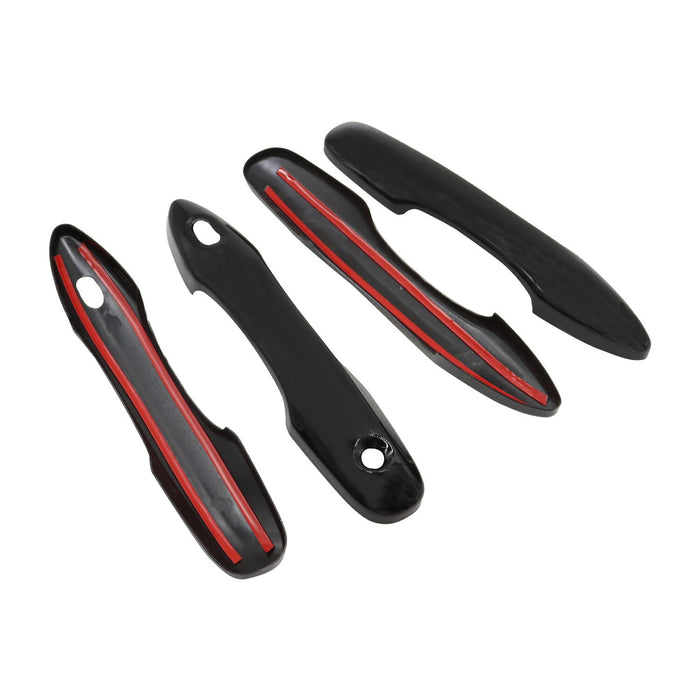 DURAFORCE 2018-24 Toyota Camry Gloss Black Door Handle Cover Trim Overlay 4pc Set