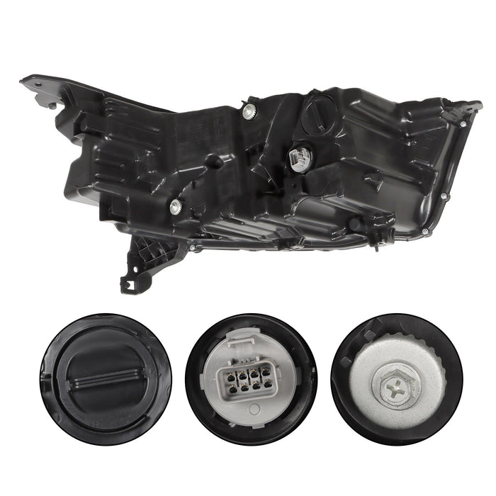 DURAFORCE 2023-2025 Honda Pilot Left Driver Black Clear LED Headlight Assembly