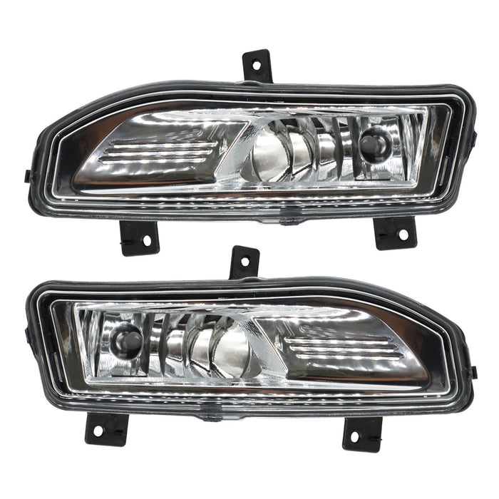 DURAFORCE 2022-2024 Nissan Frontier Front Clear Fog Light Bumper Lamps Without Wiring