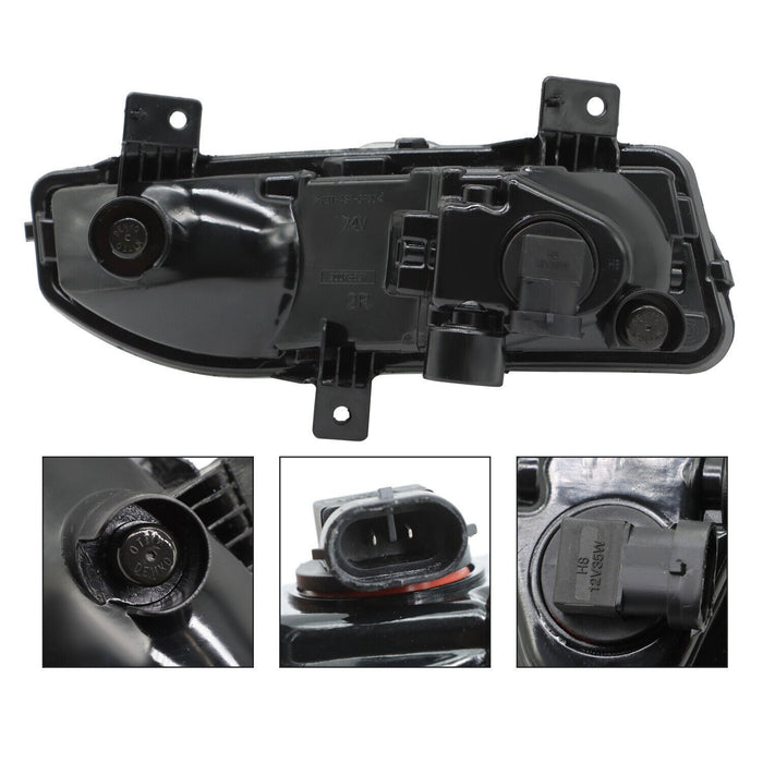 DURAFORCE 2022-2024 Nissan Frontier Front Clear Fog Light Bumper Lamps Without Wiring