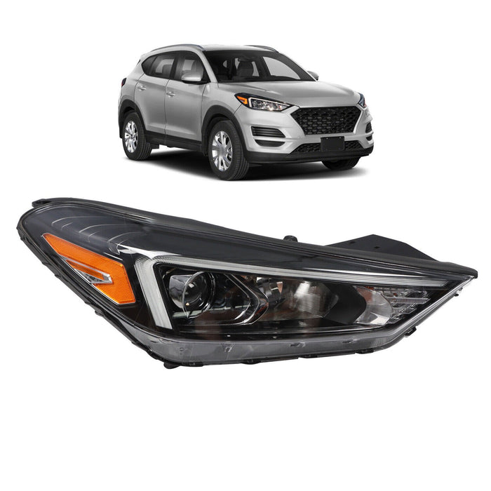 DURAFORCE 2019-2021 Hyundai Tucson Right Halogen LED DRL Headlight Replacement