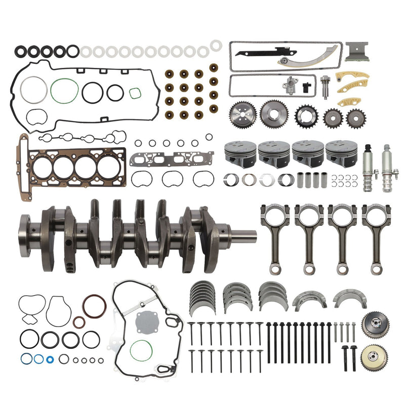 DURAFORCE Chevy Buick GMC 2.4L Engine Rebuild Kit w/ Rods & Timing Chain VVT