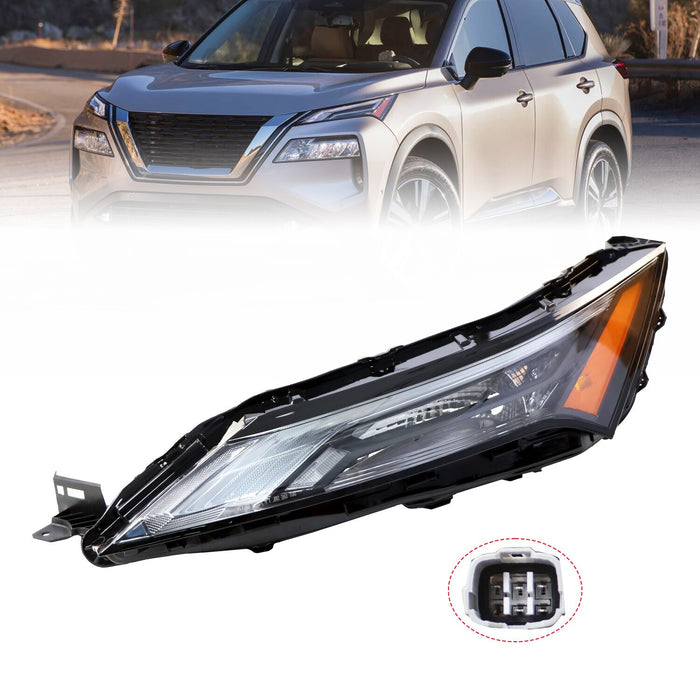 DURAFORCE 2021-2023 Nissan Rogue Left LED DRL Headlight w/Halogen Signal Light