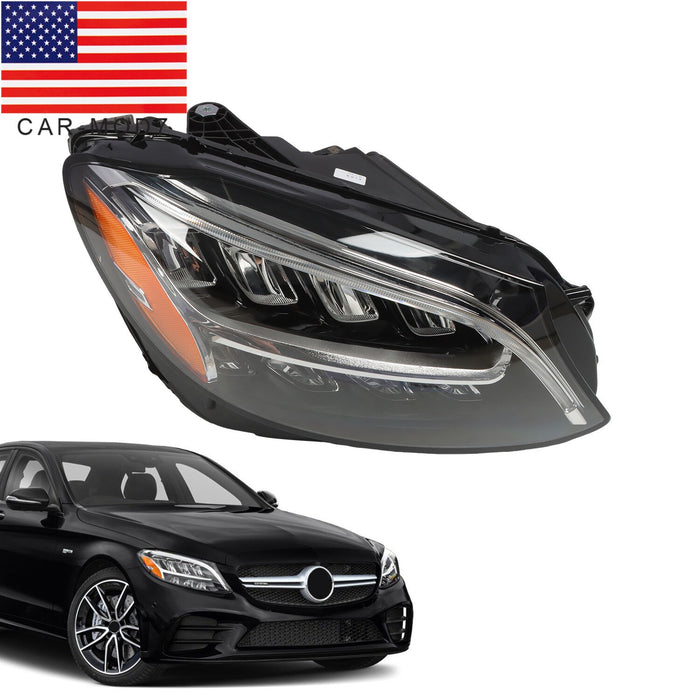 DURAFORCE 2019-2021 Mercedes-Benz C300 C43 W205 Right LED Headlight Passenger Side