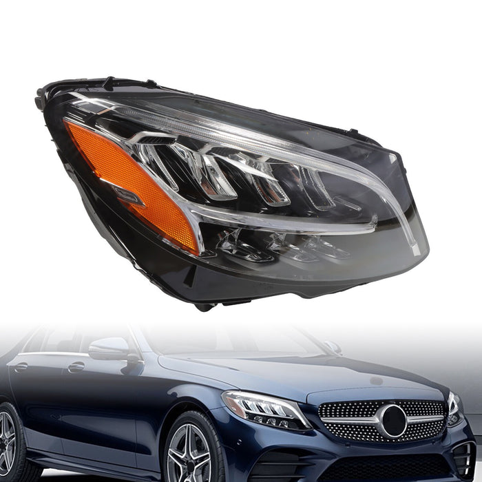 DURAFORCE 2019-2021 Mercedes-Benz C300 C43 W205 Right LED Headlight Passenger Side
