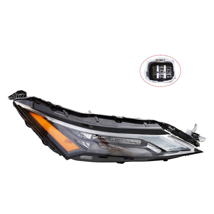 DURAFORCE 2021-2023 Nissan Rogue RH Passenger LED DRL Headlight w/ Halogen Signal