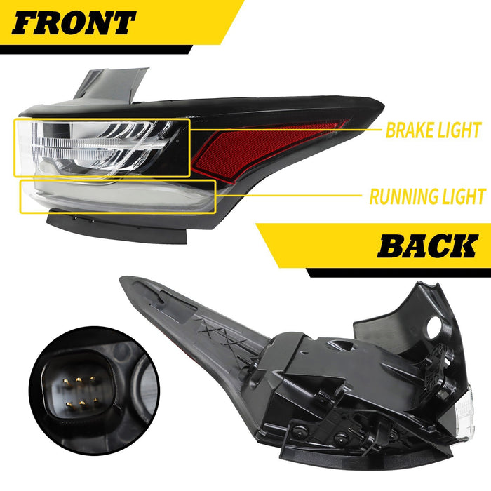 DURAFORCE 2018-2020 Chevy Traverse Right Outer LED Tail Light Redline Package