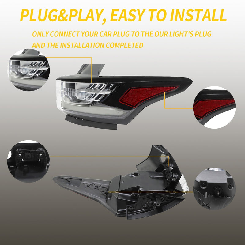 DURAFORCE 2018-2020 Chevy Traverse Right Outer LED Tail Light Redline Package