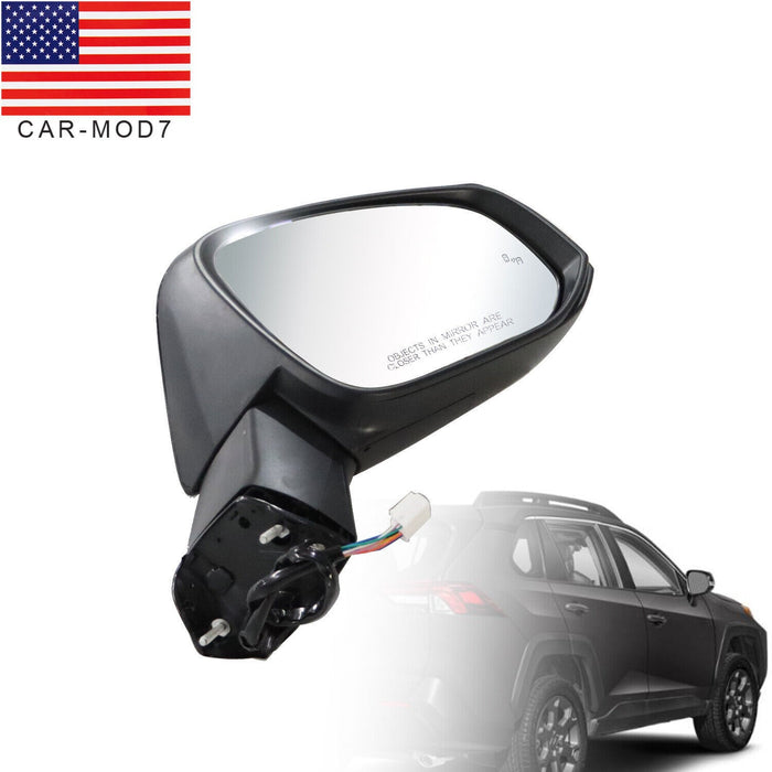 DURAFORCE 2019-2024 Toyota RAV4 Passenger Side Exterior Mirror Cap with BSD Signal