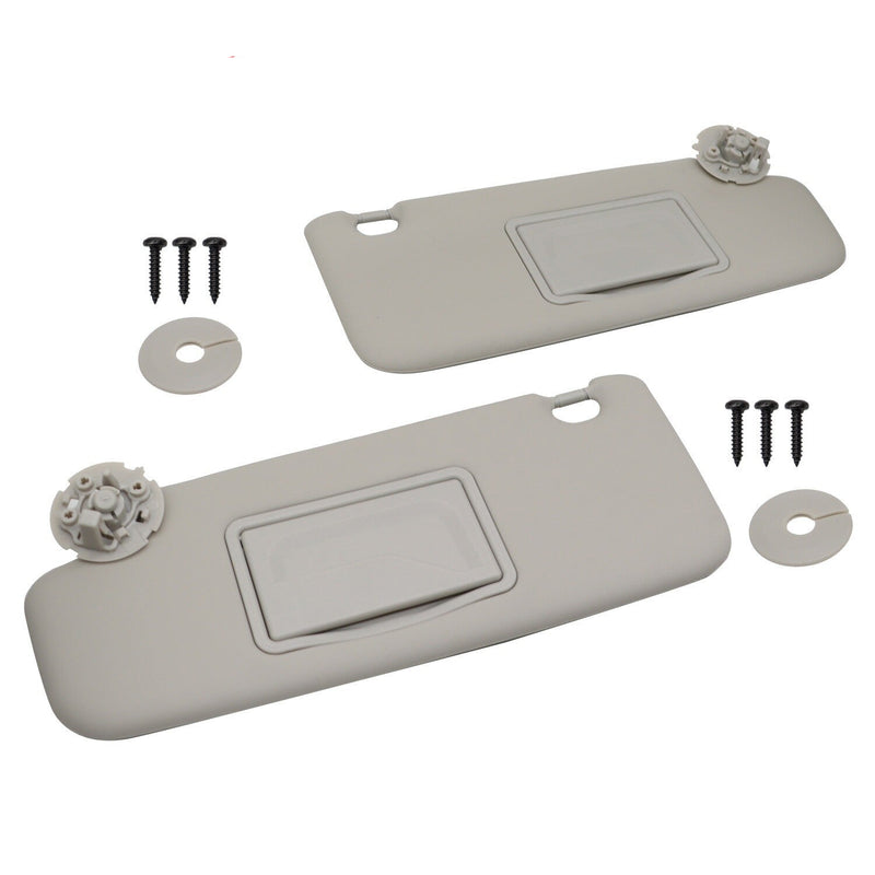 DURAFORCE Chevy Cruze 2011-2016 Gray Titanium Sun Visor Pair Left & Right with Mirror