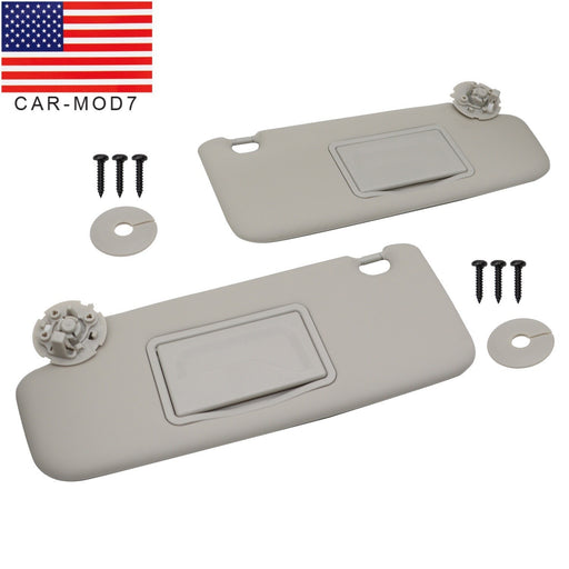 DURAFORCE Chevy Cruze 2011-2016 Gray Titanium Sun Visor Pair Left & Right with Mirror