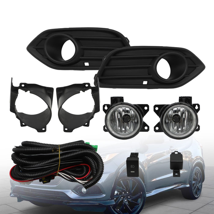 DURAFORCE 2019-2022 Honda HR-V Halogen Front Bumper Fog Lights with Bulbs & Switch