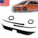 DURAFORCE 2022-2024 Honda Civic Gloss Black Front Bumper Grill Trim Cover Garnish