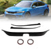 DURAFORCE 2022-2024 Honda Civic Gloss Black Front Bumper Grill Trim Cover Garnish