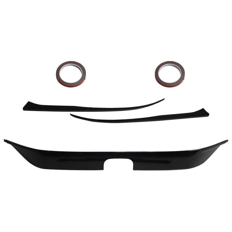 DURAFORCE 2022-2024 Honda Civic Gloss Black Front Bumper Grill Trim Cover Garnish