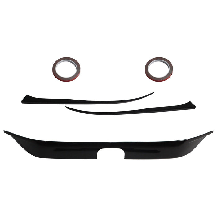 DURAFORCE 2022-2024 Honda Civic Gloss Black Front Bumper Grill Trim Cover Garnish