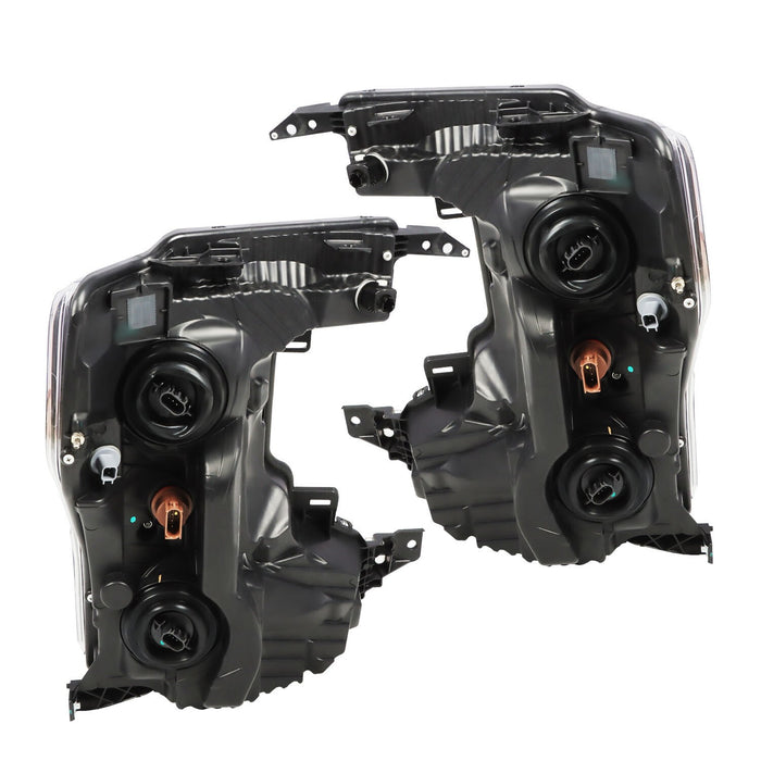 DURAFORCE 2020-2022 Ford F250 F350 SuperDuty Black Halogen Headlights Left & Right Side