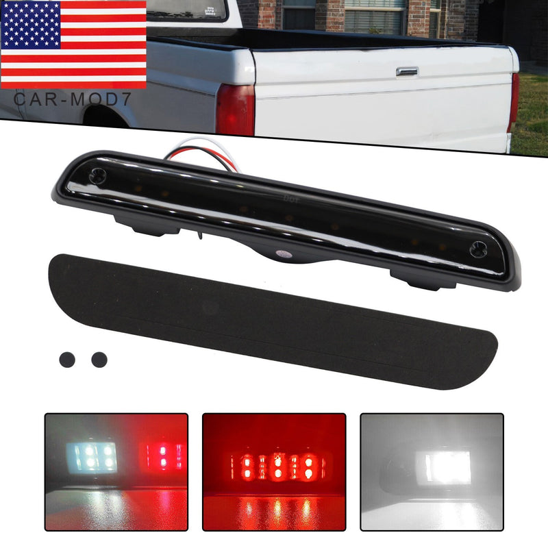 DURAFORCE 92-96 Ford F150 F250 Bronco Smoke LED 3rd Brake Light Rear Cargo Lamp