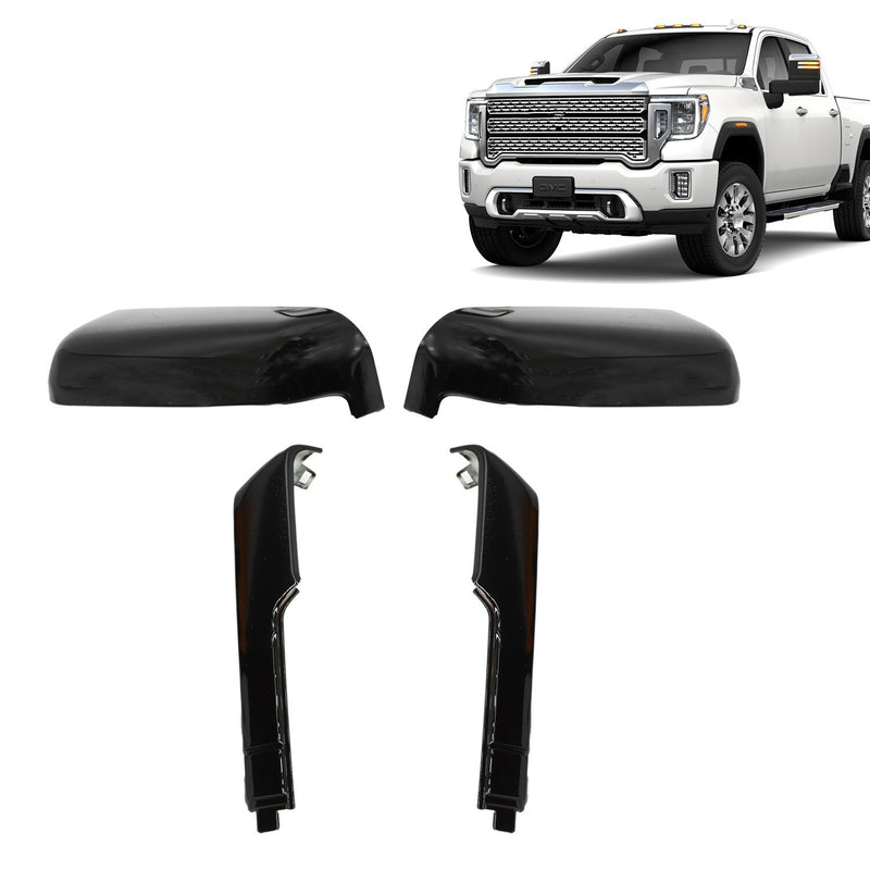 DURAFORCE Chevy Silverado GMC Sierra HD 2500-3500 Mirror Cover Caps 2020-2023