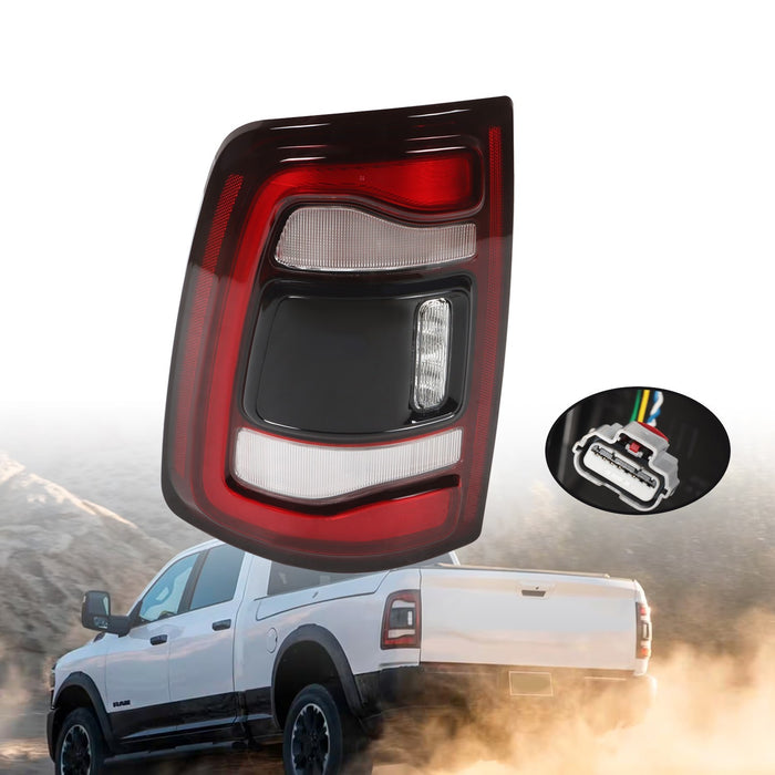 DURAFORCE 2019-2023 Dodge Ram 2500 3500 Driver Side Black LED Tail Light w/ Blind Spot