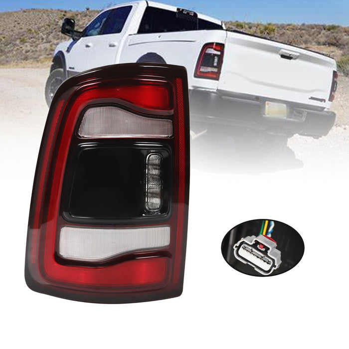 DURAFORCE 2019-2023 Dodge Ram 2500 3500 Driver Side Black LED Tail Light w/ Blind Spot
