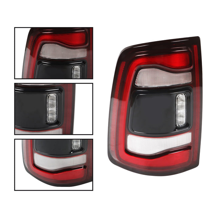 DURAFORCE 2019-2023 Dodge Ram 2500 3500 Driver Side Black LED Tail Light w/ Blind Spot