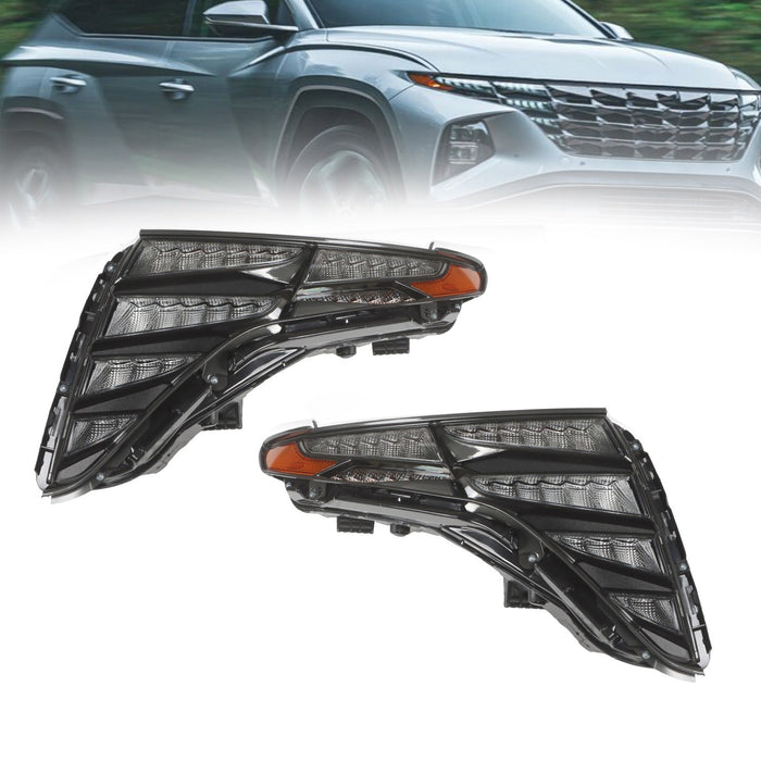 DURAFORCE 2022-2023 Hyundai Tucson LED DRL Headlights Left & Right Daytime Running Lights