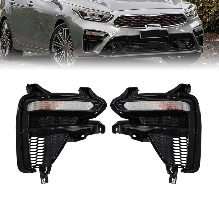 DURAFORCE 2019-2020 Kia Forte Front Bumper Fog Lights Both Sides L+R Driver & Passenger