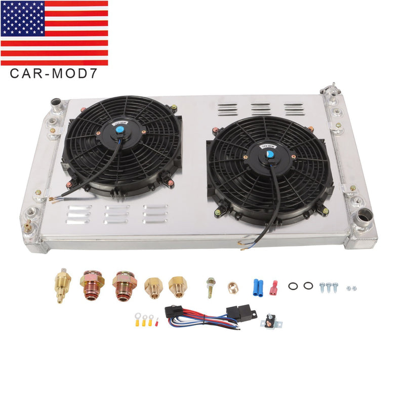 DURAFORCE 88-99 Chevy GMC C/K C1500 C2500 C3500 3-Row Radiator & Fan Shroud Kit 622