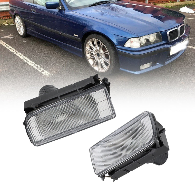 DURAFORCE BMW E36 92-98 M3 318 325 Front Bumper Driving Fog Lights Replacement