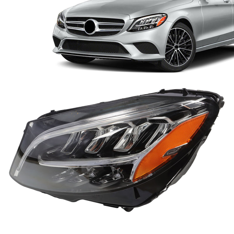DURAFORCE 2019-2021 Mercedes-Benz C300 C43 W205 Left LED Headlight Driver Side LH