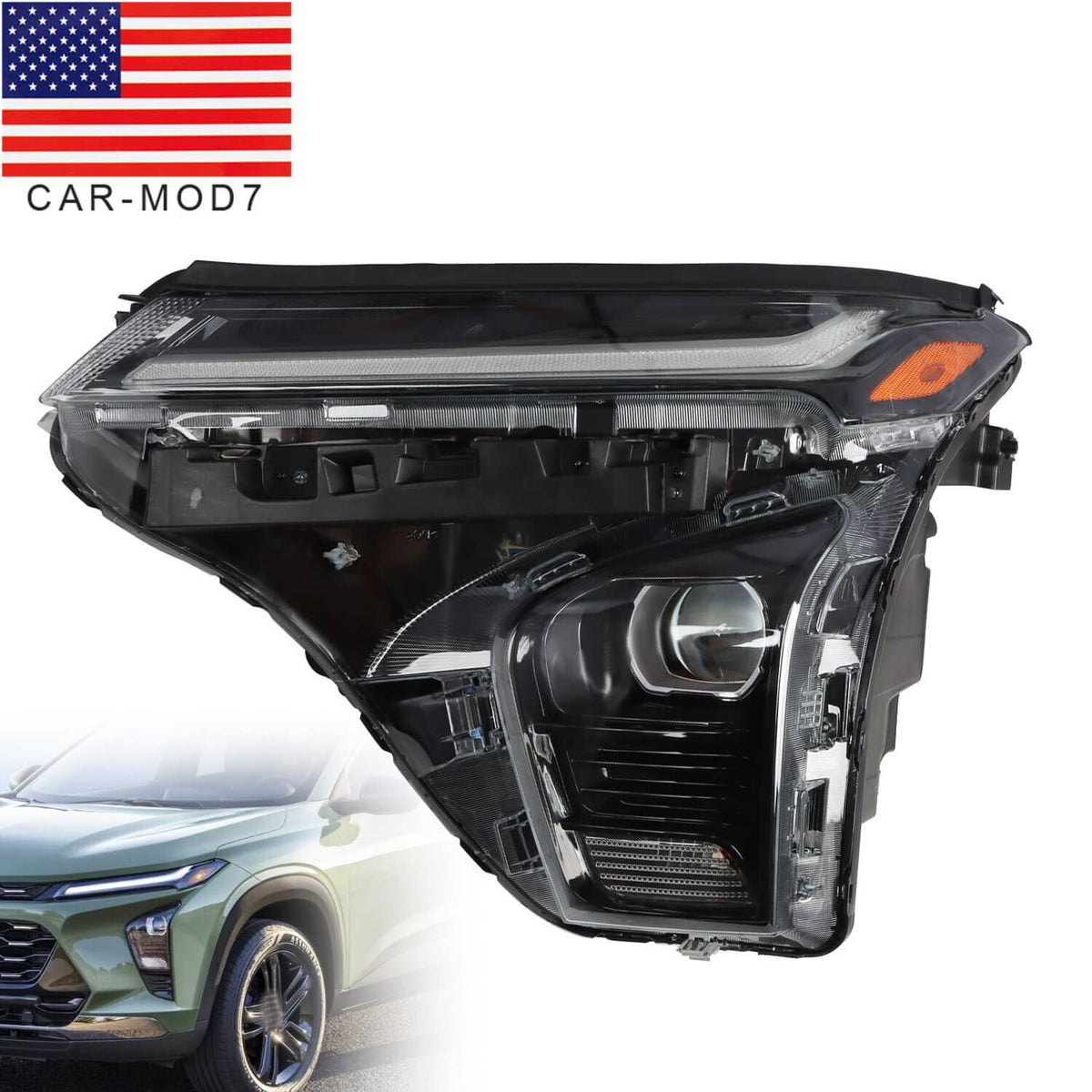 2024-2025 Chevy Trax Left LED Headlight DRL Projector Headlamp Replace ...