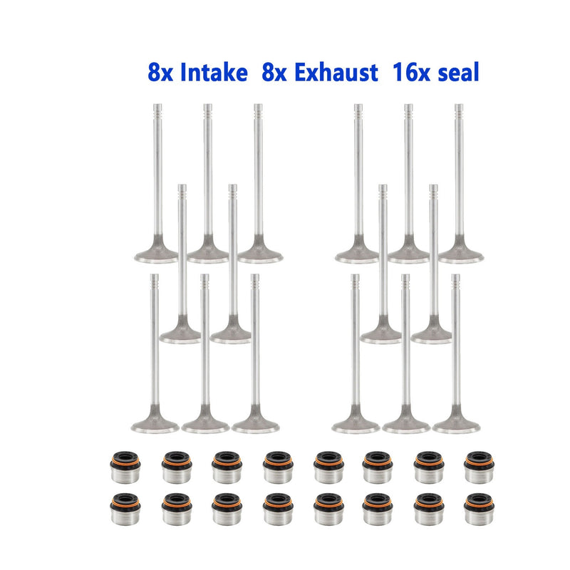 DURAFORCE Audi A3 A5 TT Q3 Q5 Engine Intake & Exhaust Valves Kit 06D109611T Set