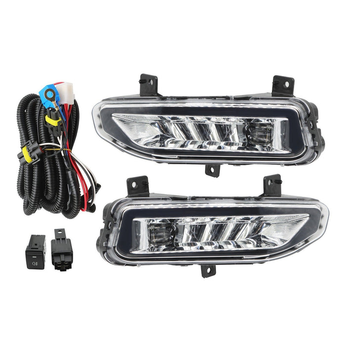 DURAFORCE Nissan Frontier 2020-2024 LED Front Bumper Fog Lights Lamps Replacement